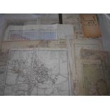 MAPS c.20 maps incl. St. Petersberg 1896, Oxford 1817, military map N. Libya