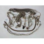 Silver chains and bracelets 55g