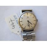 GENTS SS. OMEGA WRIST WATCH on replacement strap