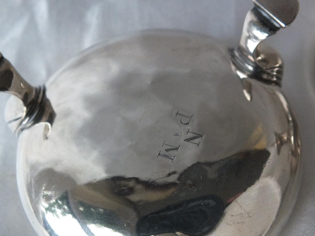 Pair of Georgian compressed salts, 2.5” dia. Lon 150g. - Image 5 of 5