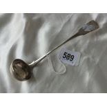 Scottish provincial sauce ladle struck JS, 6.5” long 30g.