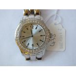 Ladies large ss. wrist watch