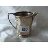Art Deco vase shaped cream jug, 4” over handle B’ham 1942by D & F 90g.