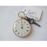 Antique 14ct. ladies fob watch