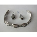 Bag of Siamese silver jewellery 33g