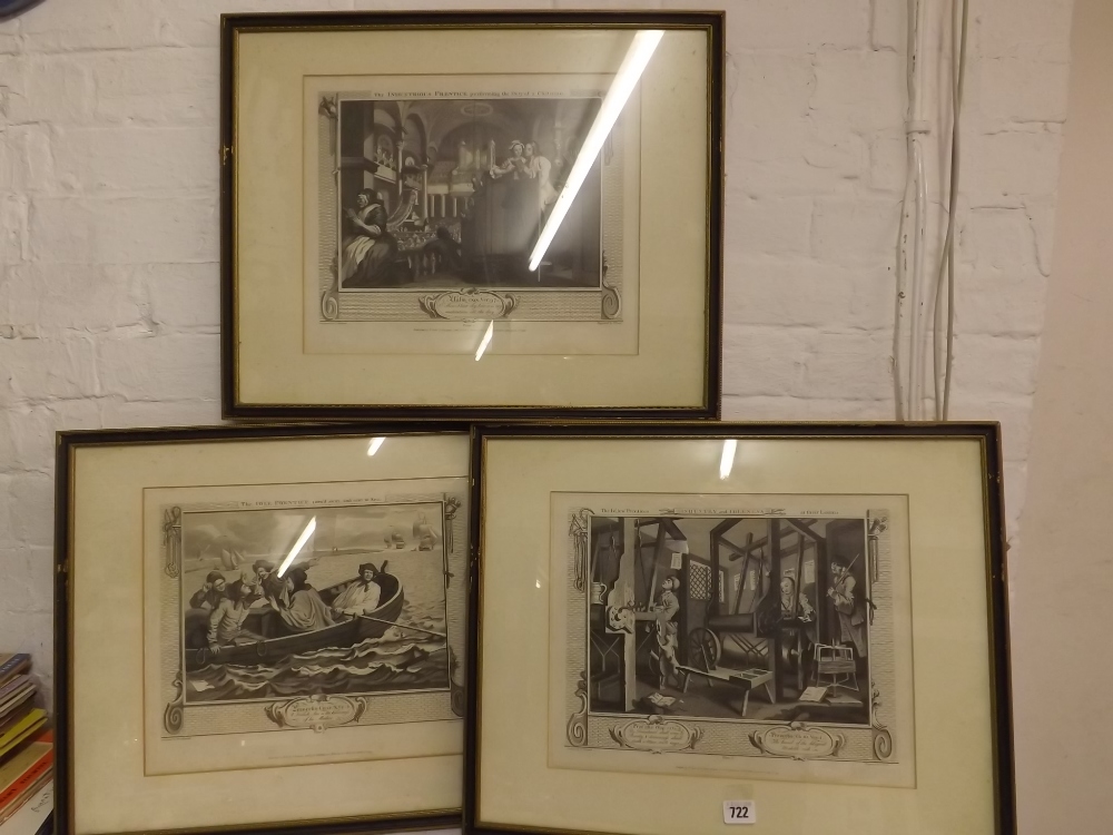 A set of twelve engravings “Industry and Idleness/ Industrious Prentice ...