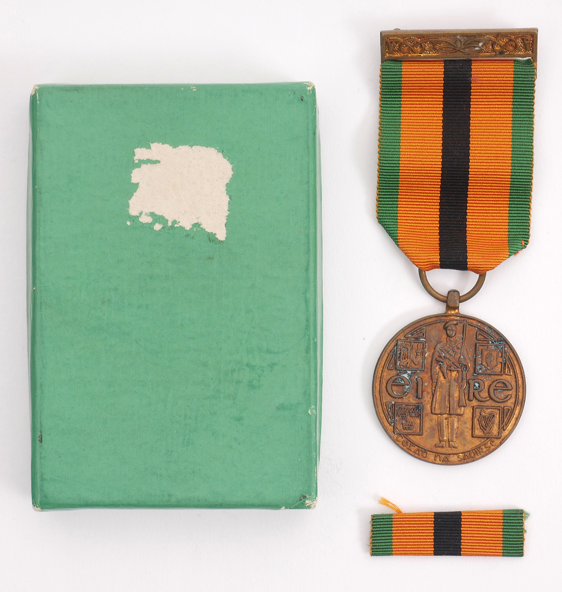 1921-1971 Truce Anniversary Medal to Kathleen Clarke. In original box of issue with tunic ribbon.