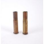 1916 College of Surgeons, two 11mm Mauser cartridge-cases. Two spent 11mm black powder cartridge