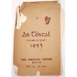 1952-1954 An Tóstal. A collection of Papers Relating to the Planning and promotion of An Tóstal. A