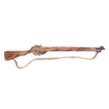 Irish Volunteers, dummy Lee-Enfield drill rifle. A painted wooden rifle with webbing strap. Roddy
