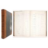 1936-37 Guinness Day Book No. 4. A folio ledger, quarter calf bound with embossed title to spine,