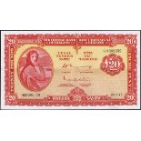 Central Bank of Ireland, 'Lady Lavery', Twenty Pounds sequential pair, 24-3-76. 98X 086039 and