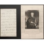 1823 (September 10) Wellington, Arthur Duke of: signed autograph letter A two page letter