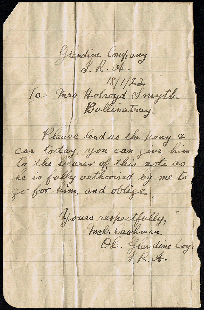 1922-1923 Archive of letters between Republican prisoners and Lady Holroyd Smyth and related - Image 3 of 3