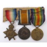 1914-1918 Trio to D R Clote South African Irish Regiment. 1914-15 Star, British War Medal 1914-