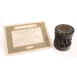 1865 Transatlantic telegraph cable. Section of the original Atlantic Cable laid off Valentia