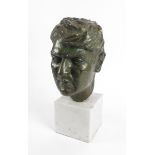 Michael Collins, portrait bust by Marjorie Fitzgibbon HRHA (1913-1918). A unique bronze sculpture of