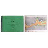 1943 German U-boat atlas of charts covering the coasts of France Spain Portugal and Gilbraltar