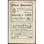Rugby, 1948 (13 March) Ireland v. Wales, programme for Ireland's Grand-Slam winning match. The