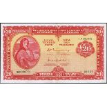 Central Bank of Ireland, 'Lady Lavery', Twenty Pounds sequential pair, 24-3-76. 98X 086031 and