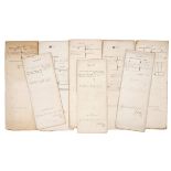 1829-1848 indentures signed by the Archbishop of Armagh (8) Leases of lands in County Armagh to Lord