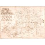 1750 Map of Co. Cork, by Charles Smith. An engraved map, A New and Correct Map of the County Cork,