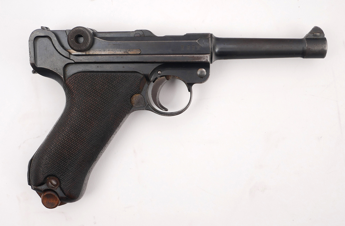 1919-1922 War of Independence, 9mm Luger automatic pistol used by an Irish Volunteer during the