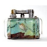 Mid 20th century Dunhill Aquarium table lighter. An 'Aquarium' lighter by Alfred Dunhill, the lucite