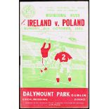 Football programmes: 1950s to 1960s Republic of Ireland, England, Shamrock Rovers etc. (32) Includes