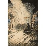 Jack Butler Yeats RHA (1871-1957) BONFIRE NIGHT [ST. JOHN'S EVE]