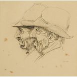 Seán Keating PPRHA HRA HRSA (1889-1977) STUDY OF TWO MEN