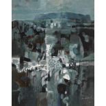 George Campbell RHA (1917-1979)DÚN ANOCHT, INNISHMÓR oil on board signed lower right; inscribed on