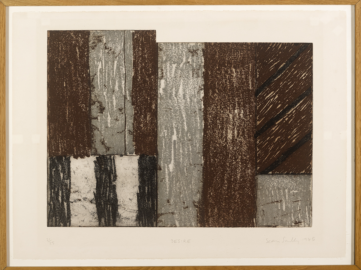 Sean Scully (b.1945)DESIRE, 1985 etching with aquatint on Arches paper; (no. 21 from an edition of - Image 2 of 3