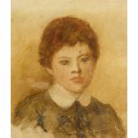 John Butler Yeats RHA (1839-1922)PORTRAIT OF JACK BUTLER YEATS AS A CHILD watercolour 9.50 by