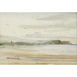 William Percy French (1854-1920)COASTAL LANDSCAPE watercolour signed lower left 6 by 9in. (15.2 by