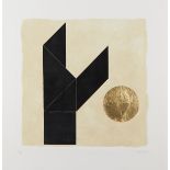 Patrick Scott HRHA (1921-2014)TANGRAM II, 2004 carborundum with gold leaf; (no. 46 from an edition