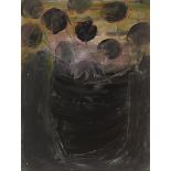 Basil Blackshaw HRHA RUA (1932-2016)BLACK TULIPS acrylic on panel signed lower left 21.25 by 16.