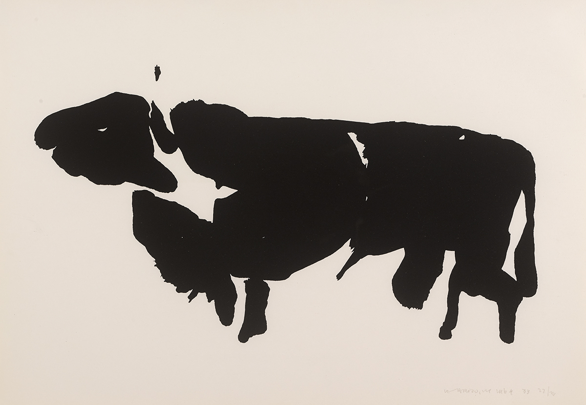 Louis le Brocquy HRHA (1916-2012)THE TÁIN. THE BULL OF CUAILNGE, 1969 lithographic brush drawing; (