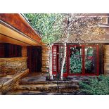 Eamon O'Kane (b. 1974)TALIESIN DOORWAY (FRANK LLOYD WRIGHT), 2017 acrylic on board signed, titled