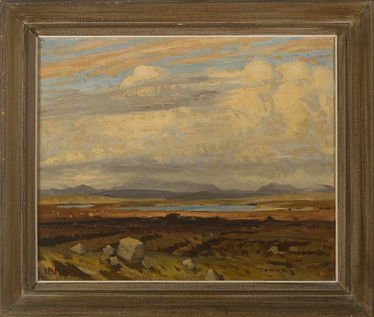 Charles Vincent Lamb RHA RUA (1893-1964)OVER THE MOOR oil on canvas signed lower left; with David - Image 2 of 4