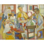 Father Jack P. Hanlon (1913-1968)SUNDAY LUNCH oil on canvas signed lower right; with Pyms Gallery
