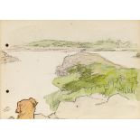 Jack Butler Yeats RHA (1871-1957) ON THE LAKE, 1899 watercolour and pencil inscribed with title 3.50