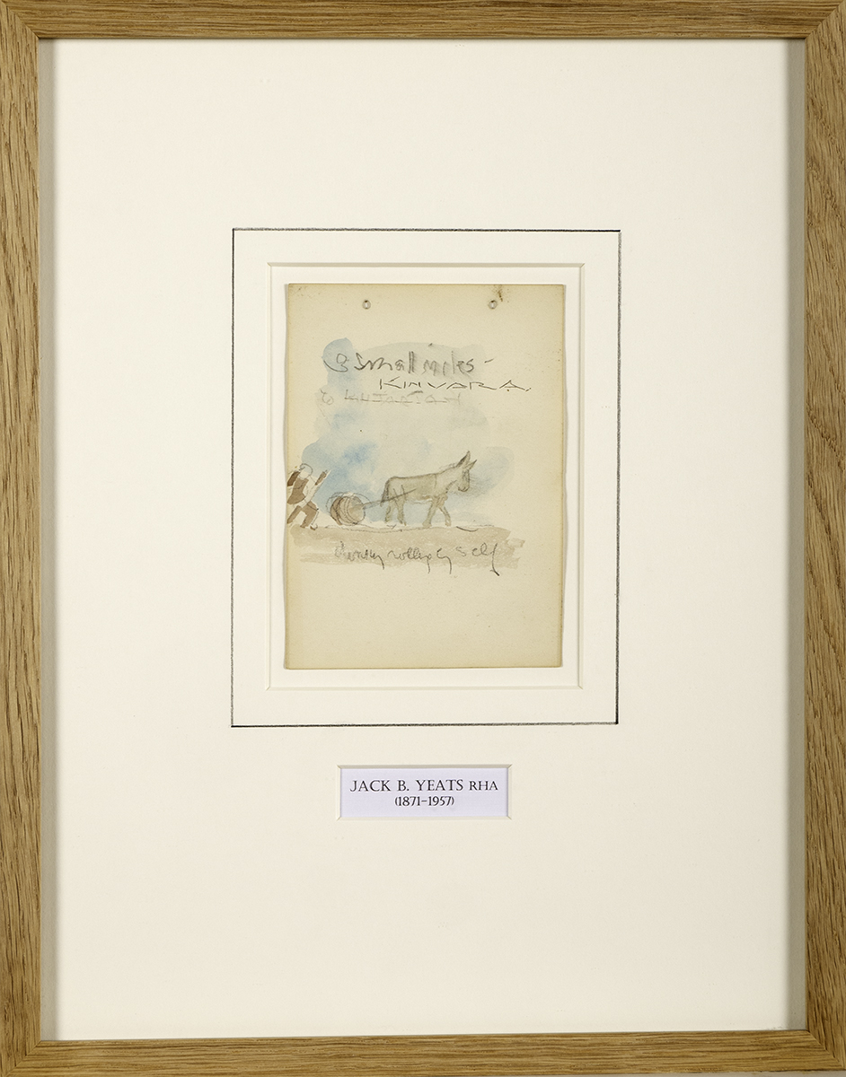 Jack Butler Yeats RHA (1871-1957) THREE SMALL MILES, KINVARA TO KILTARTAN, 1899 watercolour and - Image 2 of 3