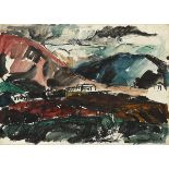 Kenneth Hall (1913-1946) ACHILL oil on board signed lower right 10 by 14in. (25.4 by 35.6cm)