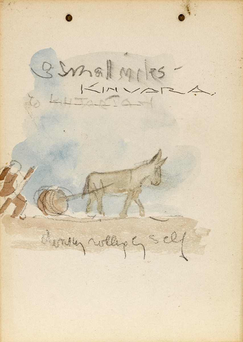 Jack Butler Yeats RHA (1871-1957) THREE SMALL MILES, KINVARA TO KILTARTAN, 1899 watercolour and