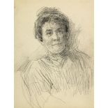 John Butler Yeats RHA (1839-1922) PORTRAIT OF A WOMAN pencil 8 by 6.25in. (20.3 by 15.9cm) Gifted by