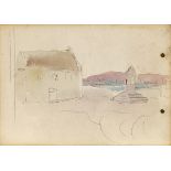 Jack Butler Yeats RHA (1871-1957) CO. GALWAY, GALWAY / DUBLIN, 1899 watercolour and pencil 3.50 by