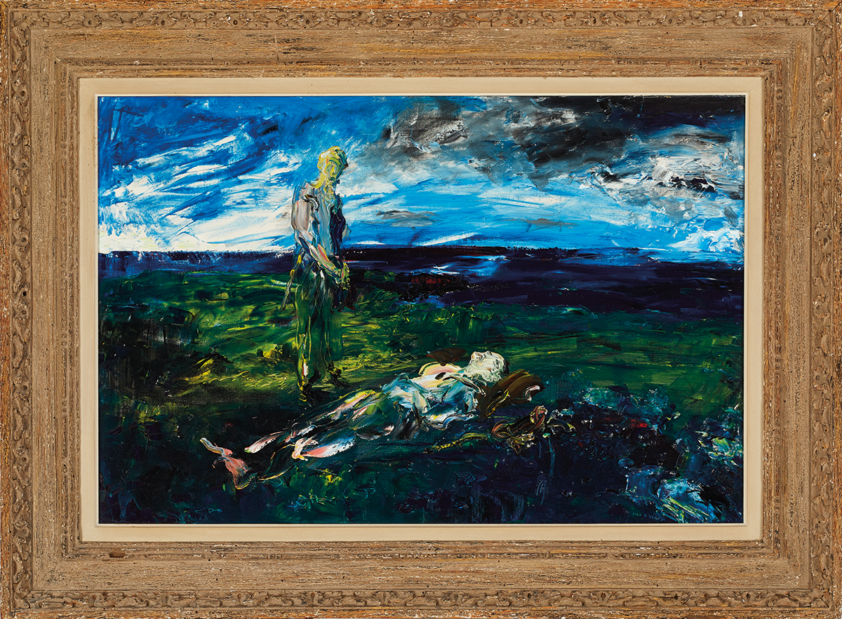 Jack Butler Yeats RHA (1871-1957) DEATH FOR ONLY ONE, 1937 oil on canvas signed lower right; - Image 2 of 5