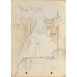 Jack Butler Yeats RHA (1871-1957) FROM TRAM, 1899 watercolour and pencil inscribed with title 5 by