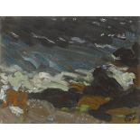 Nano Reid (1900-1981) A ROUGH SEA oil on board signed lower right; titled on reverse 12 by 16in. (